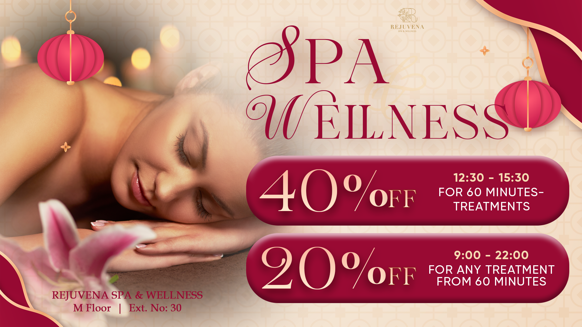 TẾT SPA PROMO LED NGANG